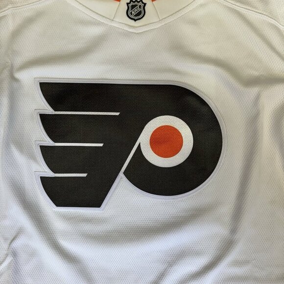 Philadelphia Flyers Jersey Youth Large XL Fanatics Breakaway White Orange - Picture 4 of 6
